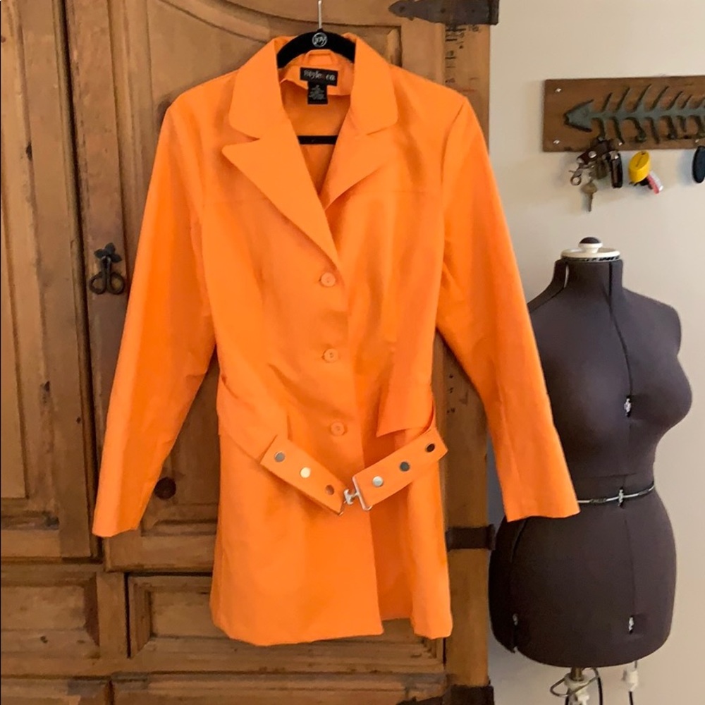 Style & Co. Orange Trench